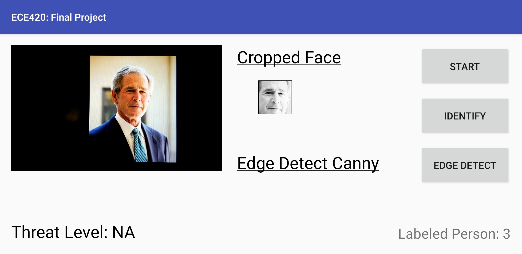 Android Facial Recognition App